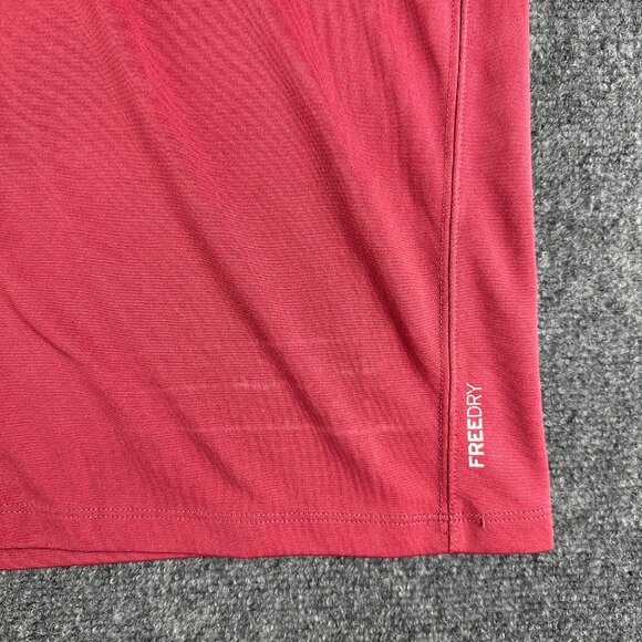 Eddie Bauer Polo Shirt Men XL Muted Red Short Sleeve Button Neck Freedry - Picture 2 of 7